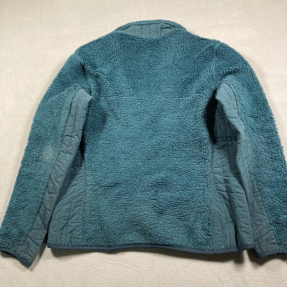 Patagonia Jacket Womens Medium Teal Blue Synchilla Solid Fleece - Picture 6 of 7